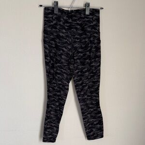 Athleta Gray Camouflage Leggings